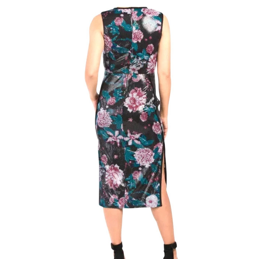 Diane Von Furstenberg Sequined‎ Fitted Midi Dress Fully Lined Sz 4 (Retail $998) - Picture 4 of 11